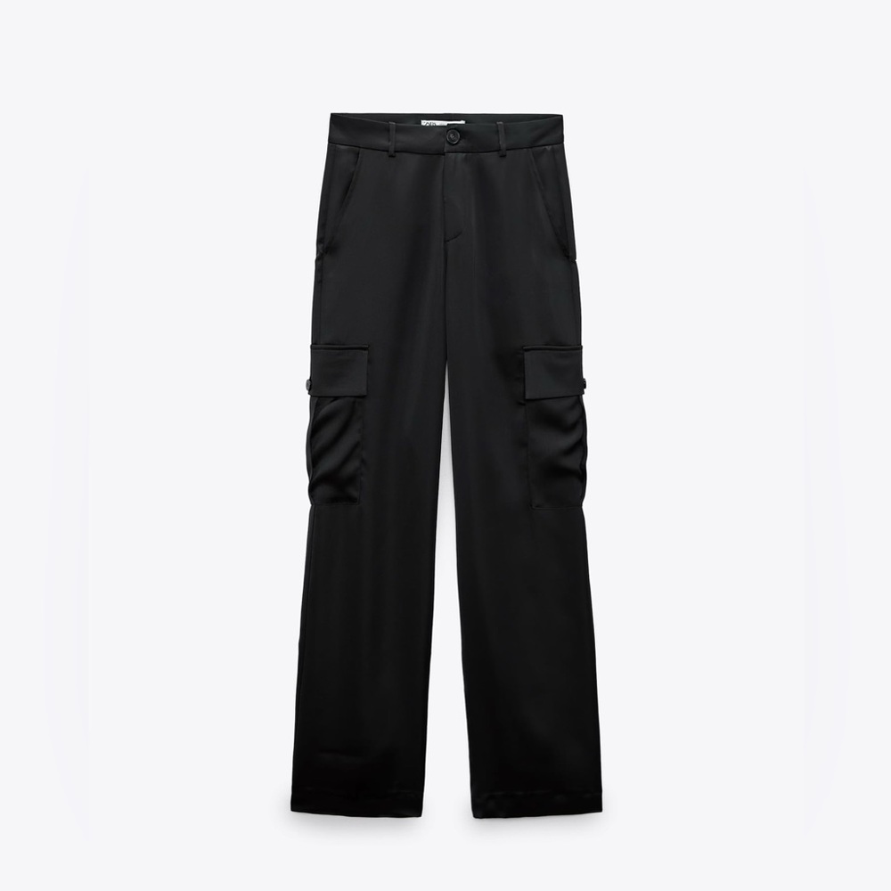 Zara - Satin effect cargo pants